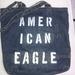 American Eagle Outfitters Bags | American Eagle Denim Tote Bag | Color: Blue/White | Size: Os