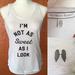 Victoria's Secret Tops | Bogo Victoria’s Secret Angel Wings Tank | Color: Black/White | Size: S