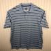 Adidas Shirts | Adidas Polo Shirt Climacool Golf Striped Xl | Color: Blue/Gray | Size: Xl