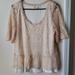 Anthropologie Tops | Anthropologie | Deletta Lace Peplum Blouse | Color: Cream/White | Size: L