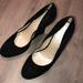 Nine West Shoes | Nine West Black Suede Wedge Heel | Color: Black | Size: 10