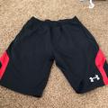 Under Armour Bottoms | Boys Under Armor Athletic Shorts | Color: Black/Red | Size: Youth Extra Large