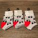 Disney Accessories | Bundle Of Three Pairs Of Mickey Mouse Socks M | Color: Black/Red | Size: Osb