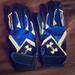 Under Armour Accessories | Baseball Batting Gloves | Color: Black/Blue | Size: Made For Smaller Hands. A Kids Large. Adult Small