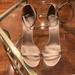 Burberry Shoes | Burberry Satin Tan Strappy Sandals | Color: Tan | Size: 10