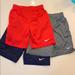 Nike Bottoms | Boys’ L (7) Nike Mesh Shorts (Red, Gray, Blue). | Color: Gray/Red | Size: 7b