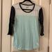 Pink Victoria's Secret Tops | Baseball Tee | Color: Blue/Gray | Size: M