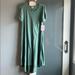 Lularoe Dresses | Bnwt Lularoe Carly | Color: Green/White | Size: M