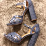 Michael Kors Shoes | Beautiful Blue Michael Kors Heels | Color: Blue | Size: 8.5