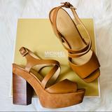 Michael Kors Shoes | Brand New Never Worn Michael Kors Platforms | Color: Brown/Tan | Size: 7.5