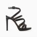 Zara Shoes | Black Strappy Leather Heels From Zara | Color: Black | Size: 6