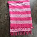 Victoria's Secret Bedding | Bogo Victoria’s Secret Pink Striped Blanket | Color: Pink | Size: Os