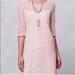 Anthropologie Dresses | Anthropologie Maeve Pink Lace Dress | Color: Pink | Size: L