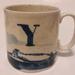 Anthropologie Dining | Anthropologie Y Buoyant Letters 20oz Stoneware Mug | Color: Blue/Cream | Size: Os