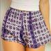 Brandy Melville Shorts | Brandy Melville Blue Boho Remi Shorts, One Size | Color: Blue/Purple | Size: One Size