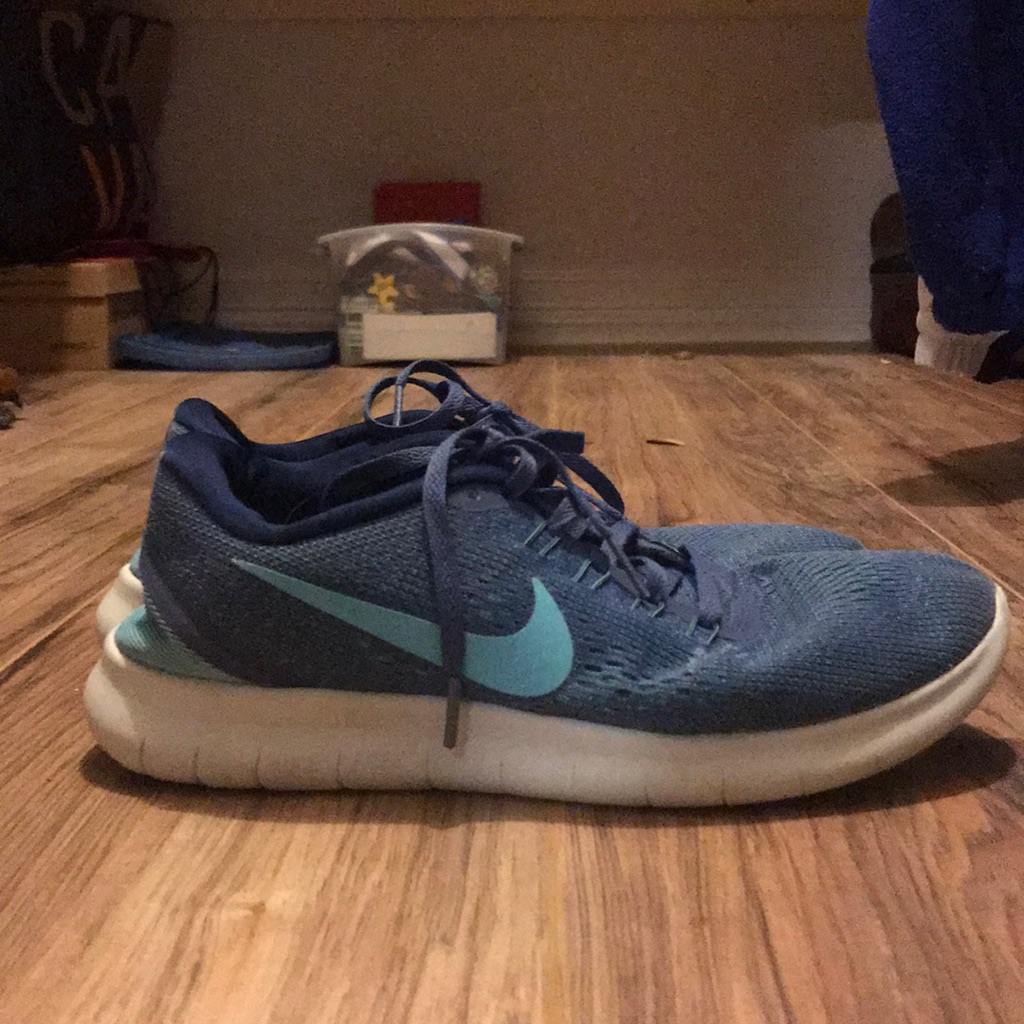 Nike Shoes | Blue Nike Free Run Tennis Shoes! | Color: Blue | Size: 8