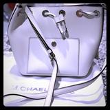 Michael Kors Bags | Authentic Mk Drawstring Purse | Color: White | Size: Os