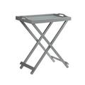 Folding Tray Table in Gray Finish - Convenience Concepts 239900GY