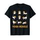 Beagle Yoga Shirt Beagle Yoga Pose Meditation T-Shirt