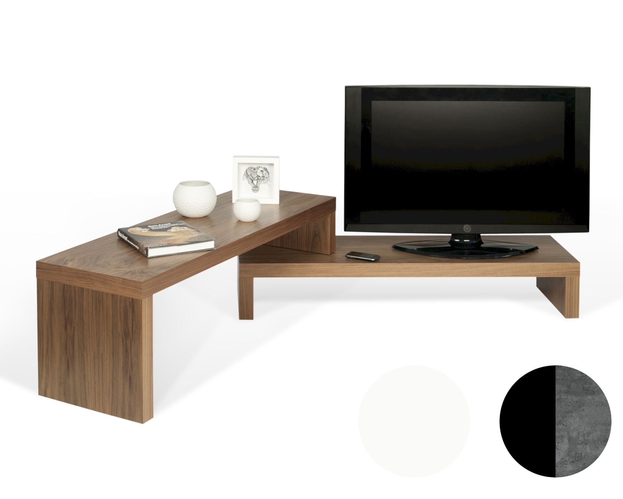 TemaHome »Cliff« TV-Tisch schwarz concrete