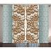 East Urban Home Diamond Abstract Semi-Sheer Rod Pocket Curtain Panels Polyester in Brown | 90 H in | Wayfair 2406C3C23BDD47D3BD1AFC2C88FA0034