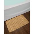 East Urban Home Antique Folk in Warm Tones Bath Rug Polyester in Brown | Wayfair 0659B5BDF52F4D0D889B8711F1419DBC