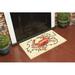 The Holiday Aisle® Kaiser Single Crab w/ Lights Holiday 30 in. x 18 in. Non-Slip Outdoor Door Mat Coir in Brown | Wayfair