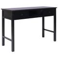 vidaXL Writing Desk Black 110x45x76 cm Wood