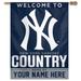 WinCraft New York Yankees Personalized 27'' x 37'' Single-Sided Vertical Banner