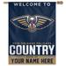 WinCraft New Orleans Pelicans Personalized 27'' x 37'' Single-Sided Vertical Banner