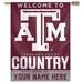 WinCraft Texas A&M Aggies Personalized 27'' x 37'' Single-Sided Vertical Banner