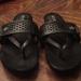 Giani Bernini Shoes | Black Giani Bernini Leather Sandals Size 10m | Color: Black | Size: 10
