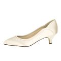 Rainbow Club Brautschuhe Hollie - Ivory Satin - Pumps Größe 40.5 EU 7.5 UK Damen