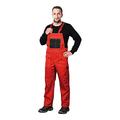 Reis MMSCB_52 Multi Master Schutzlatzhose | Latzhose Herren, Arbeitslatzhosen Männer | Rot-Schwarz | 52 Größe