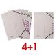 5x Ordnungsmappe »Easy Grey« 7-teilig, 4+1 Aktion lila, Pagna, 24x32x4 cm