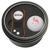 Miami Marlins Divot Tool & Golf Ball Personalized Tin Gift Set