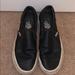 Vans Shoes | Black Leather Perforated Vans Womens Size 8 | Color: Black | Size: 8