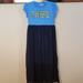 Disney Dresses | Blue & Black Maxi Girls Dress | Color: Black/Blue | Size: Xlg