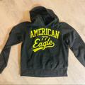 American Eagle Outfitters Tops | American Eagle Hoodie Size Lg | Color: Gray/Yellow | Size: L