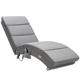 Casaria - Méridienne London Chaise longue d'intérieur design avec fonction de massage chauffage