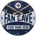 WinCraft Winnipeg Jets Personalized 14'' Round Wall Clock