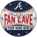 WinCraft Atlanta Braves Personalized 14'' Round Wall Clock