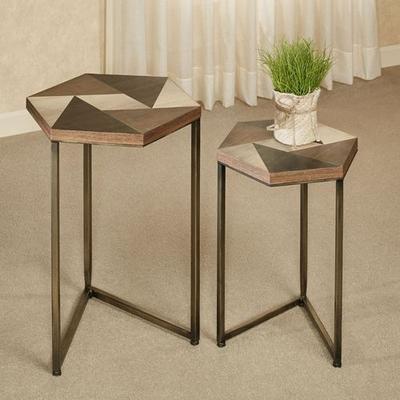 Hiram Nesting Tables Multi Earth Set of Two, Set of Two, Multi Earth