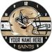 WinCraft New Orleans Saints Personalized 14'' Round Wall Clock