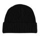 Love Cashmere Women's Ribbed 100% Cashmere Beanie Hat - Black - Made in Scotland