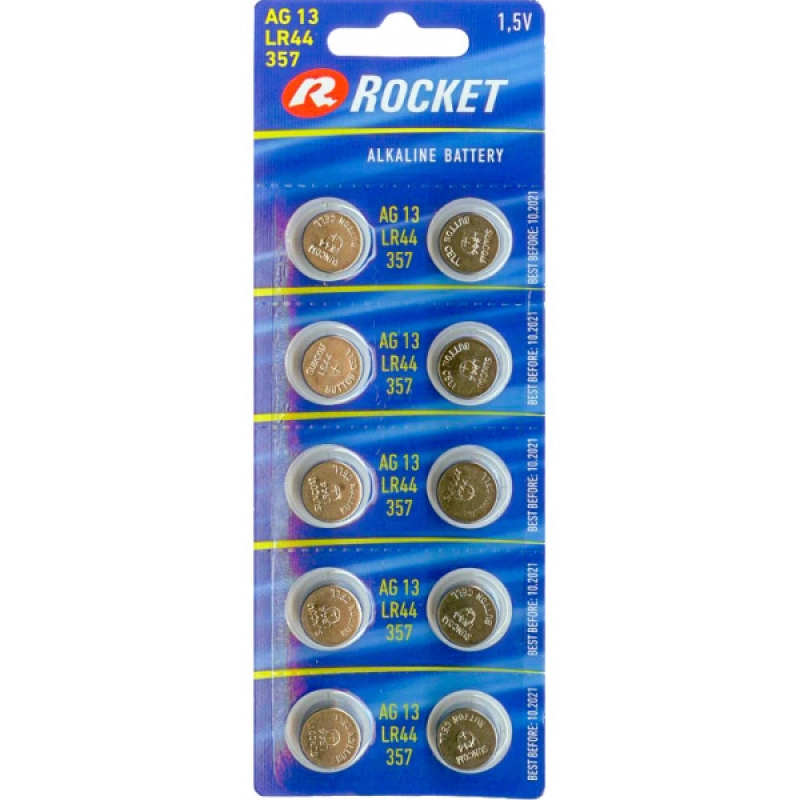 Rocket Alkaline LR44-AG13-A76-4276 - 10er Blister Image