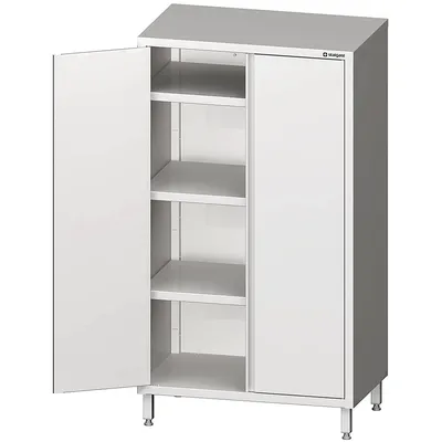 Stalgast Edelstahl Hochschrank mit Flügeltüren, 1100x600x1800 mm, verschweißt Image