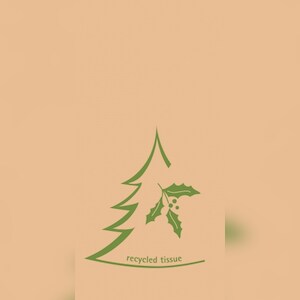 Mank Serviette Softpoint 100% recycled Tissue X-mas, 1/8 Falz, 40 x 40 cm, 60 Stück - Weihnachten Image