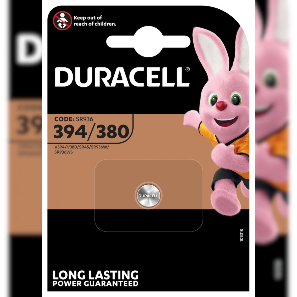 Duracell Silberoxid Uhrenbatterie 394-SR936SW - 1er Blister Image