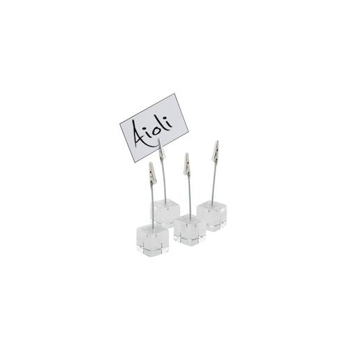 APS Kartenhalter/Tischkartenhalter, 4er Set3 x 3 cm, H: 12 cm